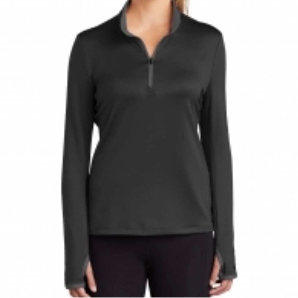Nike Women's Black Quarter-Zip Sweatshirt